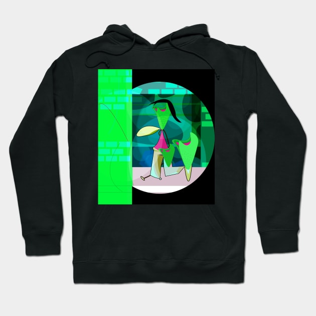 Abstract Stand Up Comedian Hoodie by momomoma